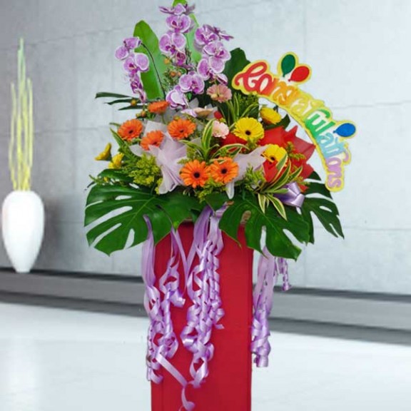 Artificial Orchids & Gerbera Opening Stand