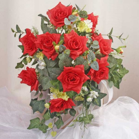 Red Roses Silk Posy